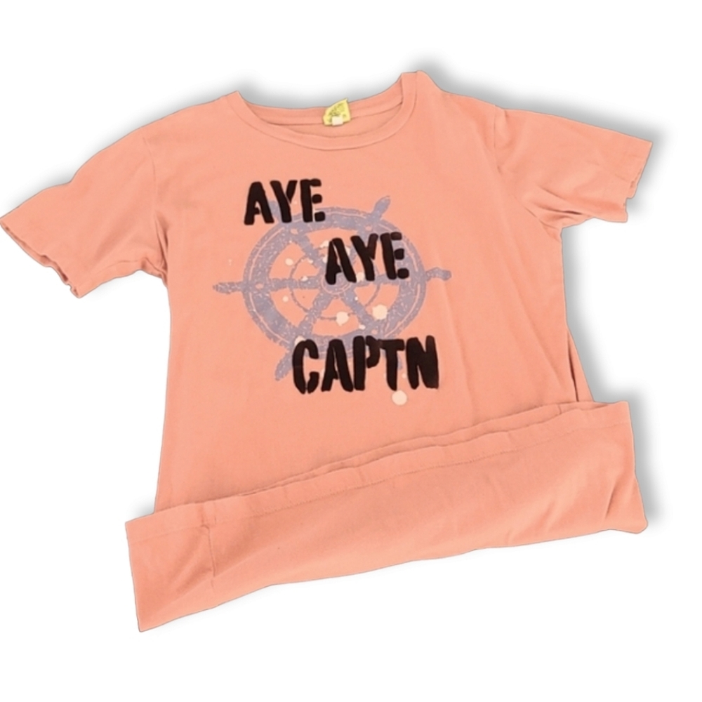 VTG CREWCUTS J. CREW Aye Aye Captain Pirate Graphic Tee Boys 12 Shirt Nautical - Picture 10 of 12